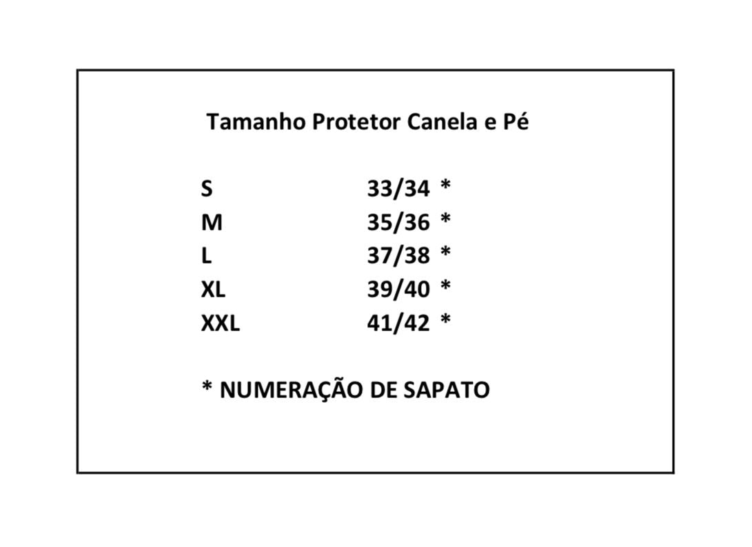 Protetor de Canela e Pé