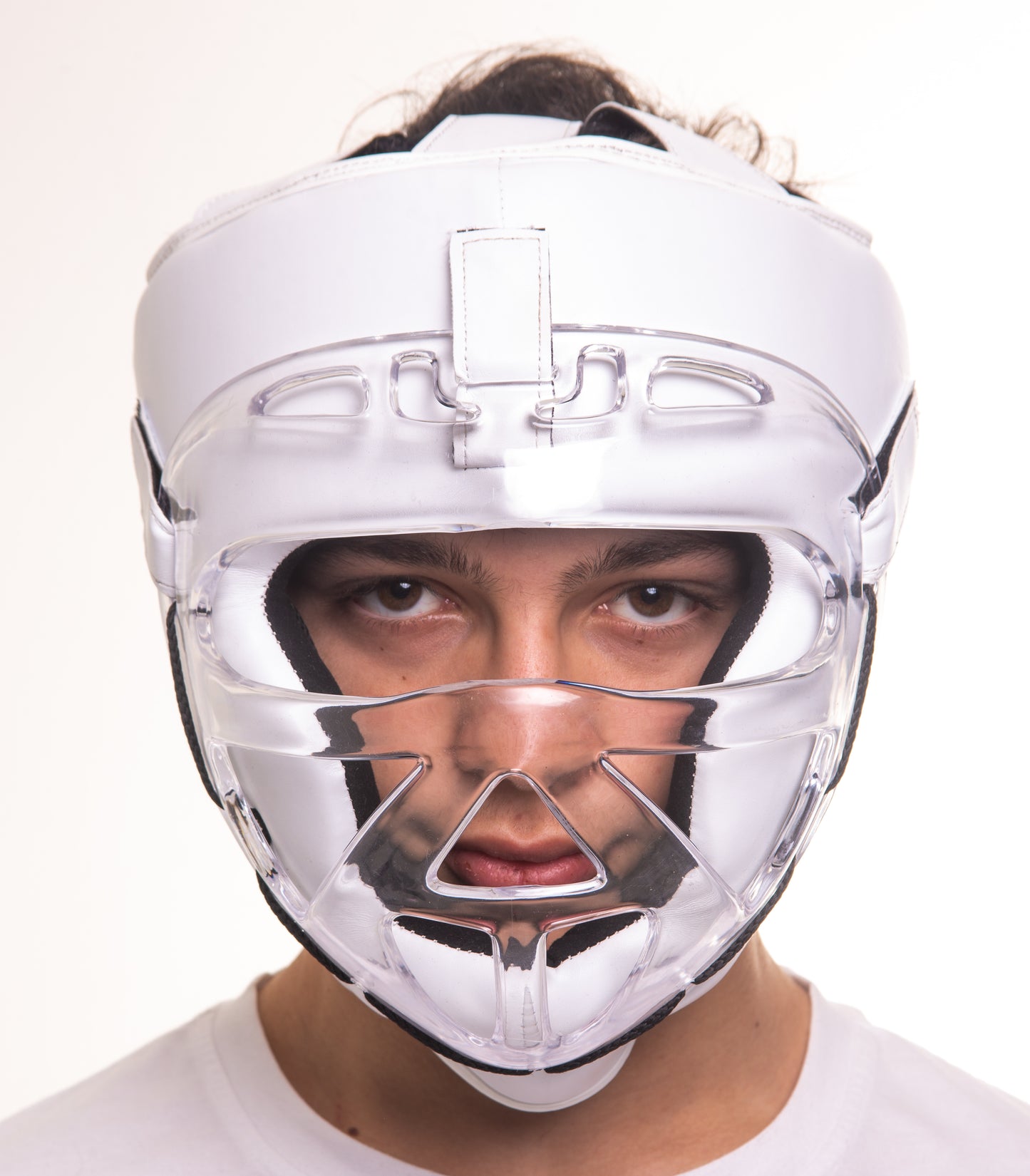 Capacete Protetor Com Grade Acrílico Taekwondo