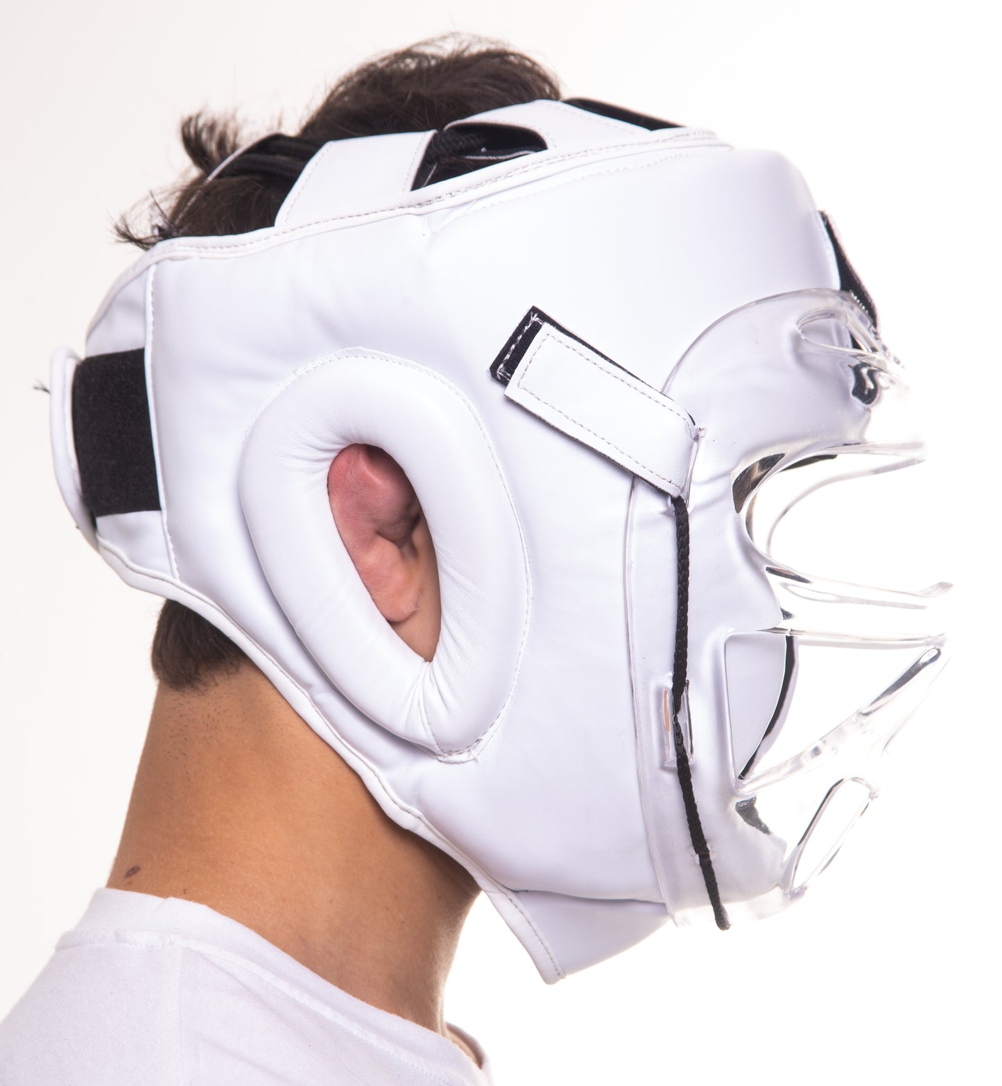 Capacete Protetor Com Grade Acrílico Taekwondo