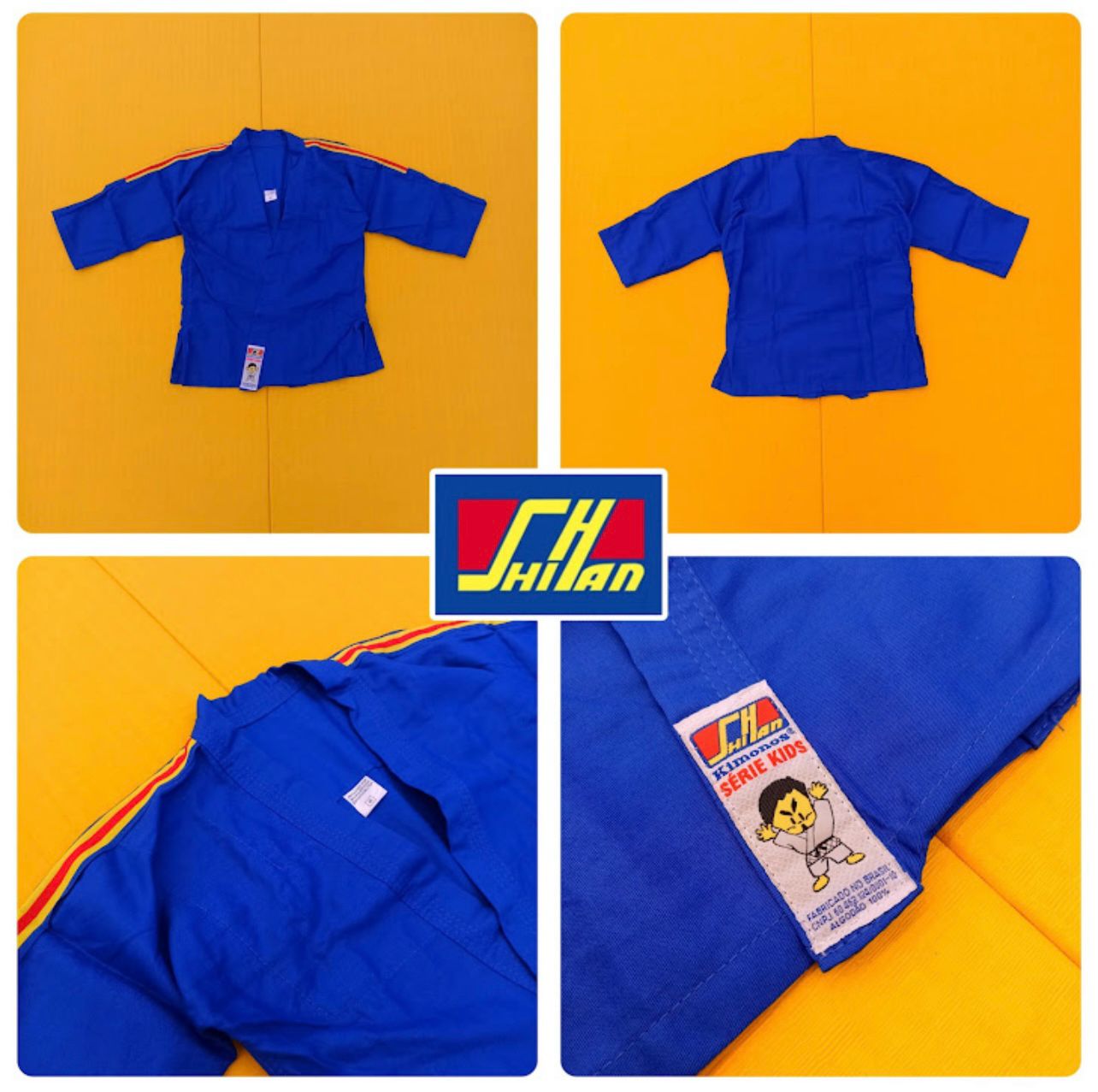 Kimono Judô / Jiu-Jitsu Shihan Kids Reforçado Infantil
